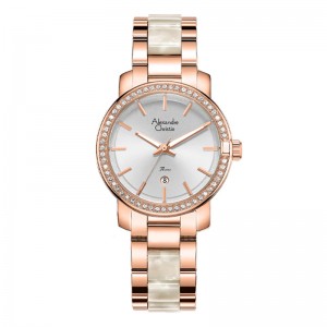 Alexandre Christie AC 2B23 Rosegold White New LDBRGSLSL